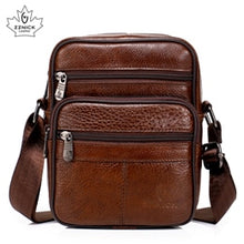 Load image into Gallery viewer, Genuine Leather Crossbody Men Messenger Bag Hot Sale Male Small Man Flap Fashion Shoulder Bags Men's Travel New Handbags ZZICK - Motolayo