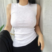 Load image into Gallery viewer, Women Spring Summer Tank Tops Sleeveless Slim fit Korean Tee Tops Ladies Round Neck Vest Singlets Camisole Cotton Slim Thin 2020 - Motolayo