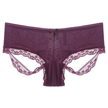Load image into Gallery viewer, TERMEZY Sexy Panties Women Lace Low-waist Solid Hollow out Briefs Female Underwear Ladies Lingerie G String Transparent Panties