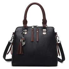 Load image into Gallery viewer, PU Leather Handbag For Women Girl Fashion Tassel Messenger Bags With Ball Bolsa Female Shoulder Bags Ladies Party Crossby Bag