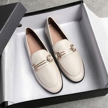 Load image into Gallery viewer, Plus Size 44 Spring Designer Shoes Woman Quality Leather Slip on Flats Shoes for Women Loafers Ladies Shoe Zapatos De Mujer JJ22 - Motolayo