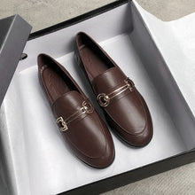 Load image into Gallery viewer, Plus Size 44 Spring Designer Shoes Woman Quality Leather Slip on Flats Shoes for Women Loafers Ladies Shoe Zapatos De Mujer JJ22 - Motolayo