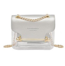 Load image into Gallery viewer, Fashion Women Brand Design Small Square Shoulder Bag Clear Transparent PU Composite Messenger Bags New Female Handbags - Motolayo
