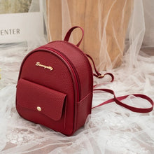 Load image into Gallery viewer, Mini Backpack Women PU Leather Shoulder Bag For Teenage Girls Kids Multi-Function Small Bagpack Female Ladies School Backpack - Motolayo
