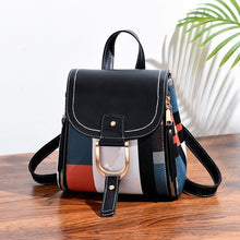 Load image into Gallery viewer, Women designer backpack with multipl uaing pu leather backpack new women grid backpack female school bag girls travel bag purse - Motolayo