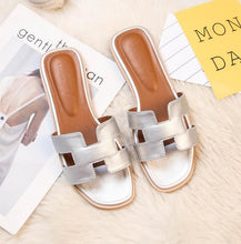 Load image into Gallery viewer, Plus Size 43 Slippers Women Summer Genuine Leather Luxury Shoes Women Designers Mule Sandals Ladies Slides