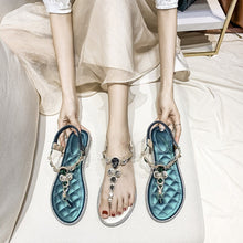 Load image into Gallery viewer, Flip Flops Flat Sandals Rhinestone Shoes for Women Sandals Flat Comfortable Outdoor Woman Shoes Fashion Summer Ladies Foot Wear - Motolayo