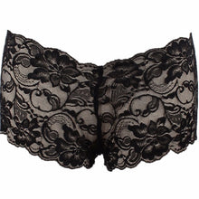 Load image into Gallery viewer, Women's panties Floral Lace Sexy lingerie Lady Sexy Boyshort Hot Elastic Waist See Through Seamless Female Underwear White 19Dec - Motolayo