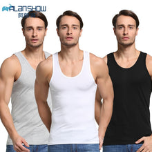 Load image into Gallery viewer, 3Pcs/Lot Summer Men Cotton Underwear Mens Undershirt Transparent Shirts Male Bodyshaper Fitness Wrestling Singlets - Motolayo
