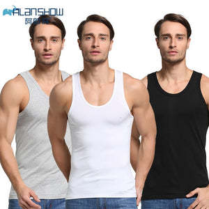 3Pcs/Lot Summer Men Cotton Underwear Mens Undershirt Transparent Shirts Male Bodyshaper Fitness Wrestling Singlets - Motolayo