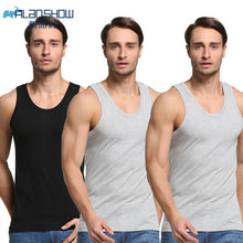 Load image into Gallery viewer, 3Pcs/Lot Summer Men Cotton Underwear Mens Undershirt Transparent Shirts Male Bodyshaper Fitness Wrestling Singlets - Motolayo
