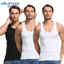 Load image into Gallery viewer, 3Pcs/Lot Summer Men Cotton Underwear Mens Undershirt Transparent Shirts Male Bodyshaper Fitness Wrestling Singlets - Motolayo
