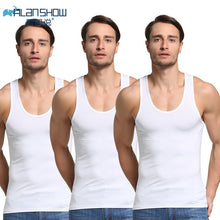 Load image into Gallery viewer, 3Pcs/Lot Summer Men Cotton Underwear Mens Undershirt Transparent Shirts Male Bodyshaper Fitness Wrestling Singlets - Motolayo
