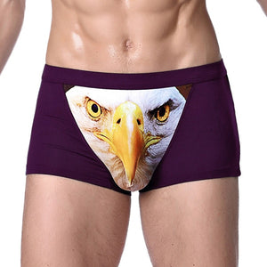 4XL Large Size Male Underwear Funny Cool Underpants Wolf Modal U Convex Underware Men Boxers Comfortable Soft boxer shorts man - Motolayo