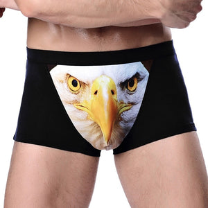 4XL Large Size Male Underwear Funny Cool Underpants Wolf Modal U Convex Underware Men Boxers Comfortable Soft boxer shorts man - Motolayo