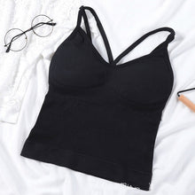 Load image into Gallery viewer, Black white Spring New Tank Tops Women Sleeveless fitting T Shirt Ladies Vest Singlets Feminino Tops Women&#39;s 2020 Summer
