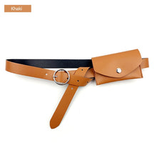 Load image into Gallery viewer, AIREEBAY Women Waist Belts Bags Leather Ladies Waist Pack  Women Dress Skirt Decoration Small Fanny Pack - Motolayo
