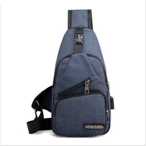 Male Shoulder Bags USB Charging Crossbody Bags Men Anti Theft Chest Bag School Summer Short Trip Messengers Bag 2020 New Arrival