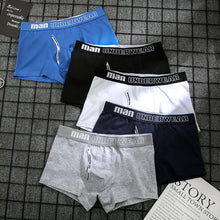 Load image into Gallery viewer, boxer mens underwear men cotton underpants male pure men panties shorts underwear boxer shorts  cotton solid cuecas 365
