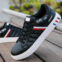 Load image into Gallery viewer, New 2020 Men Casual Shoes Men Leather Flat Shoes Lace-up Low Top Sneakers Breathable Male Shoes Fashion Sneskers Tenis Masculino
