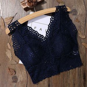 New Fashion Ladies Big Size 3/4 Cup Lace Push Up Bra Black Bralette Deep V Women's Bras Underwear Lace Large Size Hot Selling