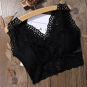 New Fashion Ladies Big Size 3/4 Cup Lace Push Up Bra Black Bralette Deep V Women's Bras Underwear Lace Large Size Hot Selling