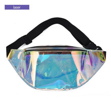 Load image into Gallery viewer, AIREEBAY Fashion Holographic Fanny Pack New Design Ladies Clear Belt Bum Bag Waterproof Transparent Laser Waist Pack for Women - Motolayo
