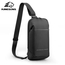 Load image into Gallery viewer, Kingsons Men Anti-theft Crossbody Bags Male Waterproof USB Charging Chest Pack Short Trip Messenger Sling Bag Shoulder Chest Bag - Motolayo
