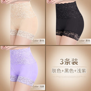 3Pcs/lot Anti Emptied Boyshort Laces Butt Lifter Panties Women High Waist Slimming Underwear Ladies Body Shaper Tummy Shapewear - Motolayo