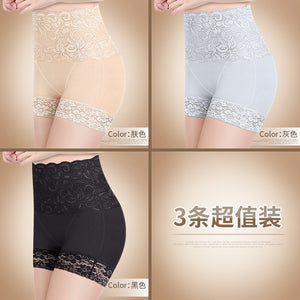 3Pcs/lot Anti Emptied Boyshort Laces Butt Lifter Panties Women High Waist Slimming Underwear Ladies Body Shaper Tummy Shapewear - Motolayo