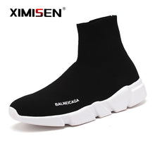 Load image into Gallery viewer, XIMISEN Sneakers Men Shoes Spring Autumn High Top Sock Sneakers Male Casual Outdoor Walking Shoes Lightweight Sneakers - Motolayo
