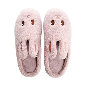 Winter Warm Home Women Fur Slippers Cute Fox Unicorn Bear Animals Indoor Cotton Ladies Slippers Soft Memory Foam Couples Shoes - Motolayo