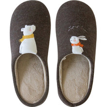 Load image into Gallery viewer, Winter Warm Home Women Fur Slippers Cute Fox Unicorn Bear Animals Indoor Cotton Ladies Slippers Soft Memory Foam Couples Shoes - Motolayo
