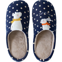 Load image into Gallery viewer, Winter Warm Home Women Fur Slippers Cute Fox Unicorn Bear Animals Indoor Cotton Ladies Slippers Soft Memory Foam Couples Shoes - Motolayo
