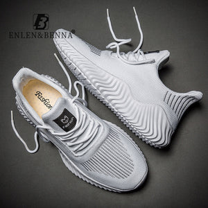 New 2020 Casual Shoes Men Lightweight Lace Up Men Shoes Breathable Mesh Adult Footwear Sport Sneakers Male Comfort Zapatillas - Motolayo