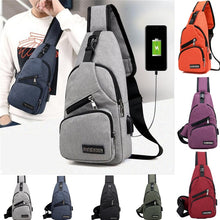 Load image into Gallery viewer, Male Shoulder Bags USB Charging Crossbody Bags Men Anti Theft Chest Bag School Summer Short Trip Messengers Bag 2020 New Arrival
