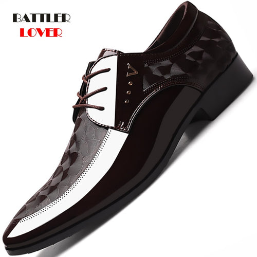 Black Men Suit Shoes Party Men's Dress Shoes Italian Leather Zapatos Hombre Formal Shoes for Male Office Sapato Social Masculino - Motolayo