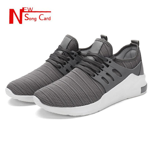 New song card 2020 New fashion men's mesh breathable lightweight male casual shoes High quality men comfortable on foot sneakers - Motolayo