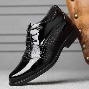 Men Breathable PU Leather Shoes Rubber Formal Dress Shoes Male Office Party Wedding Shoes Mocassins BBCX30653