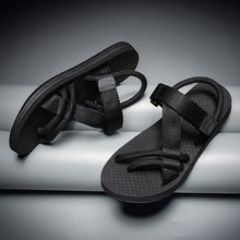 Load image into Gallery viewer, 2020 New Roman Sandals Male Summer Rope Beach Sandals Man Flip Flops Flat Platform Slippers Slides Casual Sandalias Hombre
