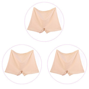 3 Pieces/Pack 6XL Big Size Boyshorts Women Underwear Boxer Female Safety Short Pants Large Size Ladies Cotton Panties