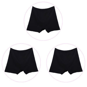 3 Pieces/Pack 6XL Big Size Boyshorts Women Underwear Boxer Female Safety Short Pants Large Size Ladies Cotton Panties