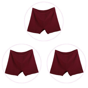 3 Pieces/Pack 6XL Big Size Boyshorts Women Underwear Boxer Female Safety Short Pants Large Size Ladies Cotton Panties