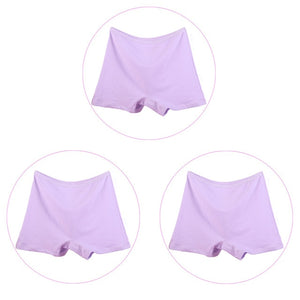 3 Pieces/Pack 6XL Big Size Boyshorts Women Underwear Boxer Female Safety Short Pants Large Size Ladies Cotton Panties